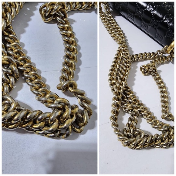 Authentic Gucci Guccissima Leather Small Padlock Shoulder Bag Black - Picture 13 of 16